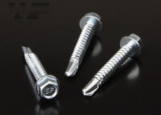 Hex Head Tek Screw 5.5x38mm - Light Steel