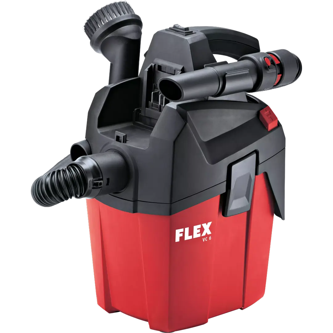 FLEX Compact battery vacuum cleaner with manual filter cleaning, 6 LTR, class L - VC 6 L MC 18.0V