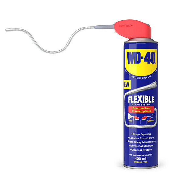 WD-40 Flexible Straw System ,Multi-Purpose Lubricant, Aerosol, 400ml