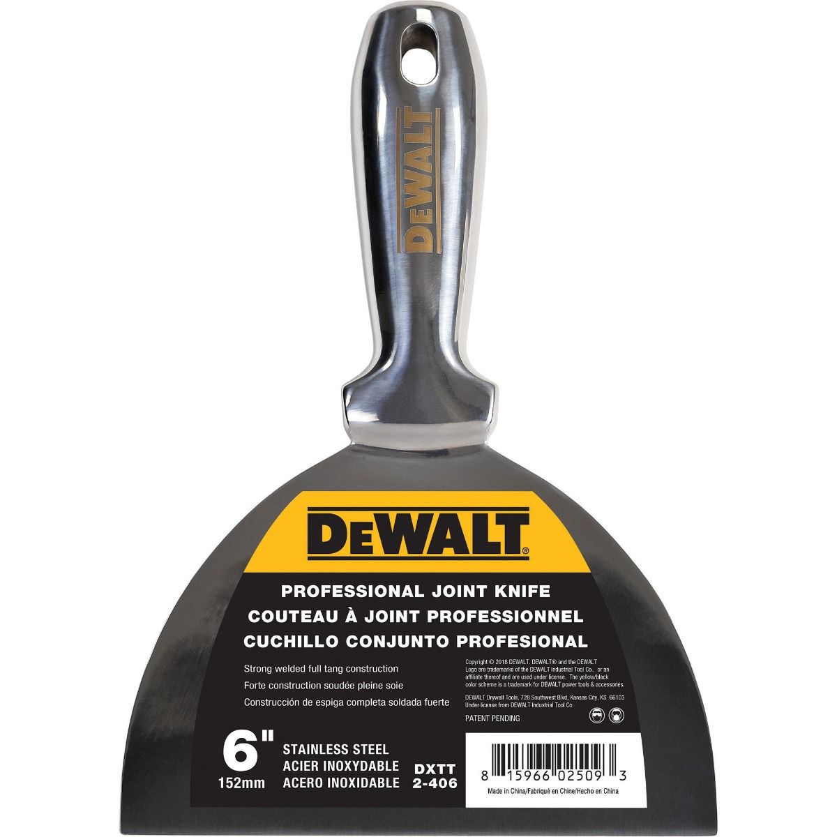 DeWalt Stainless Steel Putty Knife Welded Handle