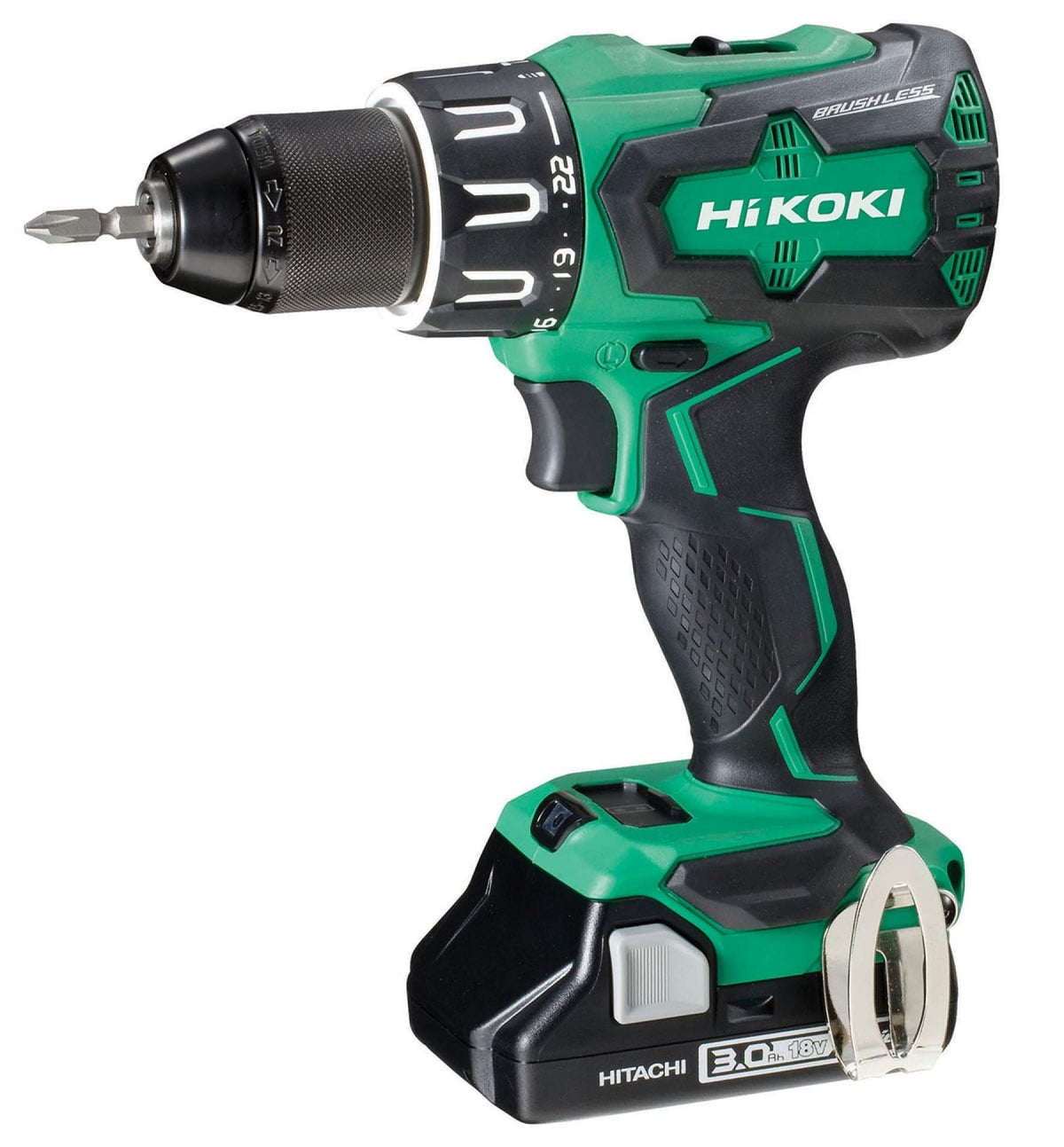 Hikoki 18V Li-Ion Cordless Combi Drill Kit - 2 x 3.0Ah