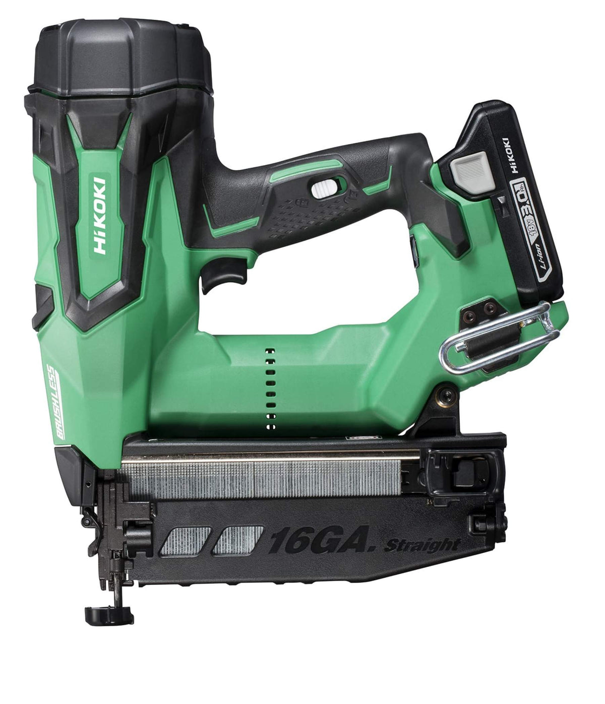 Hikoki 18V Li-Ion 16Ga Brushless Straight Finish Nailer Kit -2 x 3.0Ah