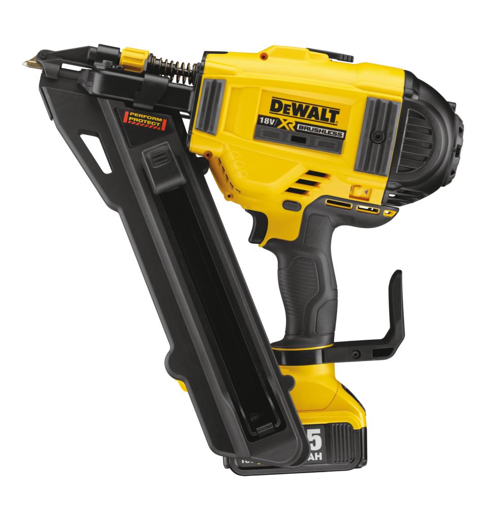 DeWalt 18V XR Brushless Metal Connector Nailer - 2 X 5AH