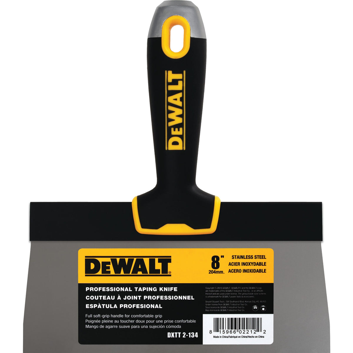 DeWalt Stainless Steel Taping Knife Soft Grip