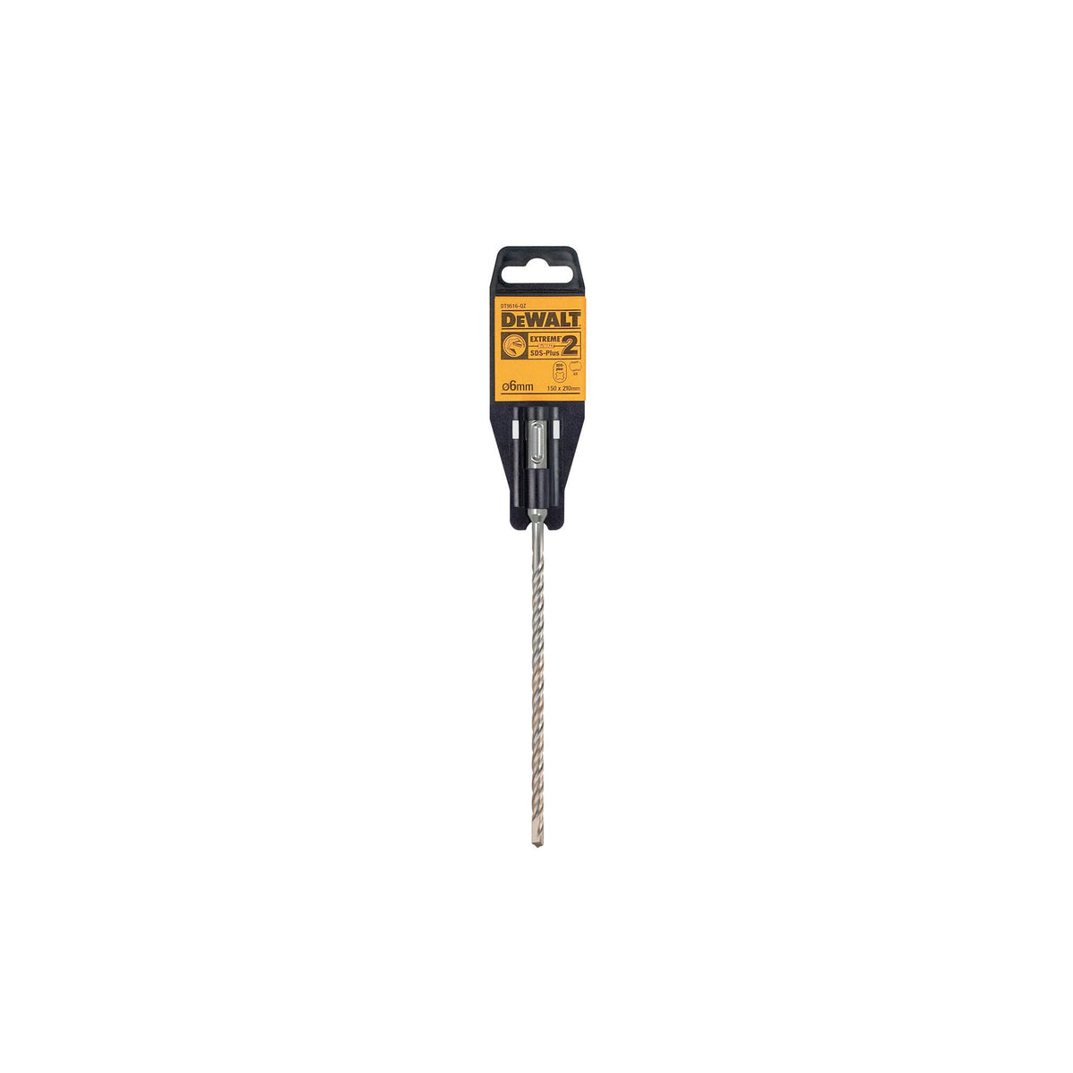 6mm x 210mm DeWalt Extreme SDS Plus 2 Cutter Drill Bit