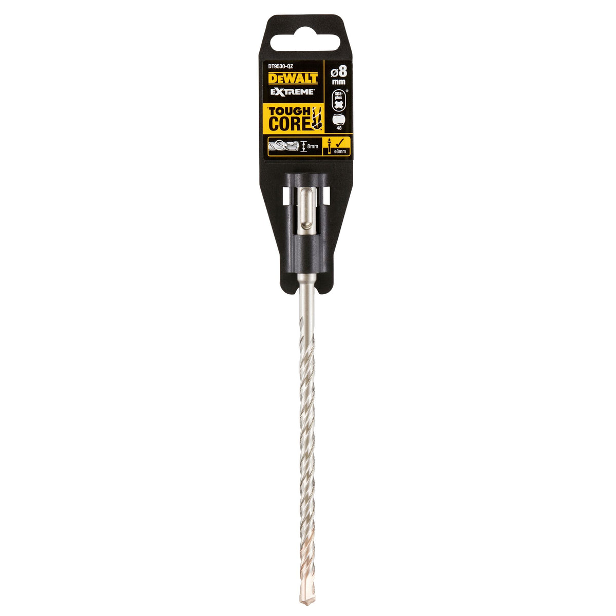 8mm x 210mm DeWalt Extreme SDS Plus 2 Cutter Drill Bit