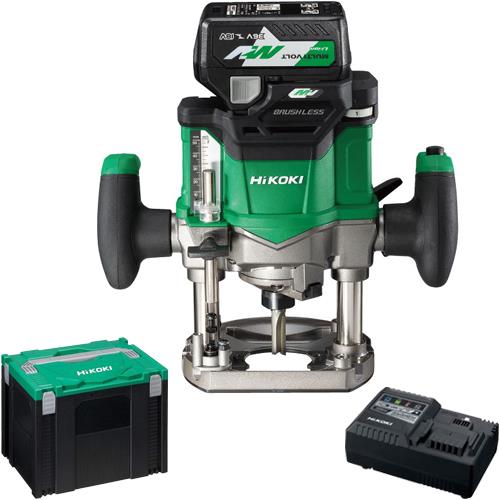 Hikoki 36V-18V Cordless 1/2 Inch Brushless Router - 2.5Ah Multi-Volt Battery